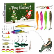 Detailed information about the product Fishing Advent Calendar,Fishing Tackle Advent Calendar,Fishing Lure Advent Calendar,24 Days Christmas Countdown Fish Tackle Set Green Box