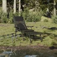 Detailed information about the product Fishing Bedchair with Adjustable Mud Legs Foldable Camouflage