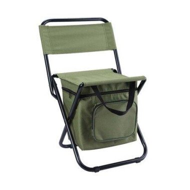 Fishing Folding Chair With Cooler Bag Portable Camping Stool Cooler Bag For Fishing/Beach/Outing.