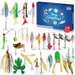 Fishing Lure Advent Calendar 24 Days Countdown 3D Realistic Lures Funny Men Gift Halloween Unique Angler Tackle Surprise Present. Available at Crazy Sales for $20.99