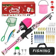 Detailed information about the product Fishing Tackle Lures Set Fishing Advent Calendar,Fishing Christmas Countdown 24 Days,Christmas Surprise Bait Gift Lures Angling Essentials Col Pink