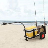 Detailed information about the product Fishing Trolley Black Steel