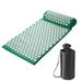 Fitness Acupressure Mat and Pillow Set, Relieving Back and Neck Pressure, Acupuncture Point Massage Mat for Muscle Relaxation, Green. Available at Crazy Sales for $29.95
