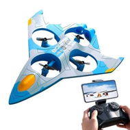 Detailed information about the product Fixed Altitude Remote Control Plane Glider ABS Crash Resistant Toy for Boys Drone with Camera Double Battery Christmas Gift COL Blue