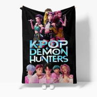 Detailed information about the product Flannel Blanket 100x130cm K-POP Demon Hunter Girls Print Warm Modern Nap Blanket Christmas Birthday Gift