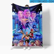Detailed information about the product Flannel Blanket 100x130cm K-POP Demon Hunter Girls Print Warm Modern Nap Blanket Christmas Birthday Gift