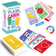 Detailed information about the product Flash Cards Toddlers 58 Double Sides Interactive Learning Numbers Colors Shapes Weather Early Childhood Development Education Toys Preschool