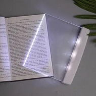 Detailed information about the product Flat Book Lights for Reading at Night in Bed Clear LED Book Page Light Bookmark Light for Reading Illuminator Panel Plate Lamp Board Wireless, White