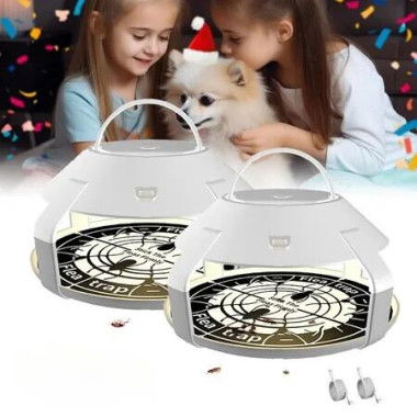 Flea Traps for Inside Your Home with Light,Flea Light Trap for Bug USB Charing Insect Pest Control Traps for Kitchen,Living Room,Balcony and Bedroom