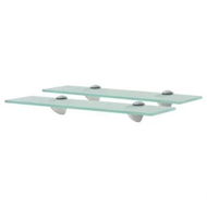 Detailed information about the product Floating Shelves 2 pcs Glass 40x10 cm 8 mm