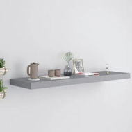 Detailed information about the product Floating Wall Shelf Grey 90x23.5x3.8 cm MDF