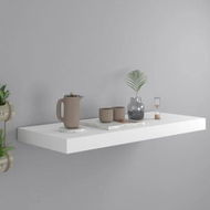 Detailed information about the product Floating Wall Shelf White 60x23.5x3.8 Cm MDF.