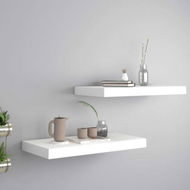 Detailed information about the product Floating Wall Shelves 2 Pcs White 50x23x3.8 Cm MDF.