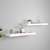 Detailed information about the product Floating Wall Shelves 2 Pcs White 80x23.5x3.8 Cm MDF.