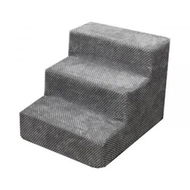 Detailed information about the product FLOOFI 3-Step Detachable Memory Foam Pet Stairs with Removable Washable Cover (Grey) FI-RS-102-CM