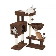 Detailed information about the product Floofi 97cm Adjustable Base Plush Cat Tree Brown FI-CT-164-ZZ