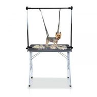 Detailed information about the product Floofi Pet Grooming Table 90cm Double Pole (Black) FI-GT-102-LZ