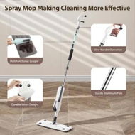 Detailed information about the product Floor Mop Cleaner Spray Wet and Dry Magic Hard Wood Tile Dust Cleaning 360 Degree Swivel Flat Head Microfiber Pads Scraper Household Kitchen Bathroom