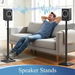 Floor Rear Speaker Stands Surround Sound Bookshelf Satellite 82.6-106cm Height Adjustable 2Pcs 5kg Loudspeaker Studio Home Theatre Universal Holder. Available at Crazy Sales for $94.95