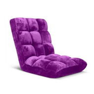 Detailed information about the product Floor Recliner Folding Lounge Sofa Futon Couch Folding Chair Cushion Purple