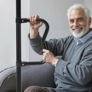 Detailed information about the product Floor-to-Ceiling Transfer Pole 136kg Capacity for 2.14-3.05m Ceiling Black