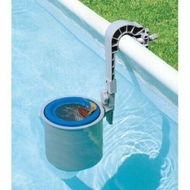 Detailed information about the product Flowclear Wall Mount Pool Surface Skimmer Cleans Above Ground Pools Attracts Floating Debris Grey