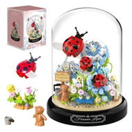 Detailed information about the product Flower Ladybug Bouquet Building Block Set, Micro Mini Botanical Building Toy for Women, 596 PCS