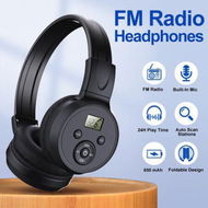 Detailed information about the product FM Radio Headphones With Built-in Mic Automatic Scan Station Soft Memory Foam Earpads And A Foldable & Scalable Design.