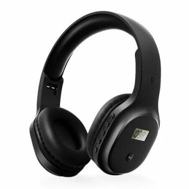 FM Radio Headphones Wireless Portable Rechargeable Ear Muffs Best Reception Jogging Mowing Cycling Meeting Headset Lightweight Comfortable