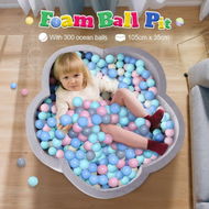 Detailed information about the product Foam Ball Pit Toy Pool Children Soft Baby Playpen Fence Kids Play Area Activity Centre Babyroom Decoration 300pcs Indoor