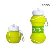 Detailed information about the product Foldable 550ML Tennis Water Bottles Portable Sports Bottle Outdoor Sports Tennis Ball Shaped Water Cup Bottle