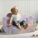 Foldable Baby Chair 2-in-1 Baby Lounger Couch Glow in Dark Kids Sofa. Available at Crazy Sales for $84.96