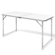 Detailed information about the product Foldable Camping Table Aluminium 120 X 60 Cm