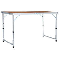 Detailed information about the product Foldable Camping Table Aluminium 120x60 Cm