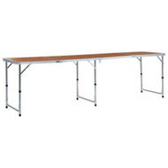 Detailed information about the product Foldable Camping Table Aluminium 240x60 Cm