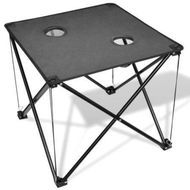 Detailed information about the product Foldable Camping Table Grey