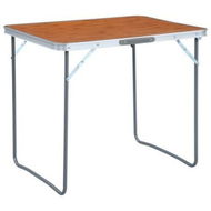 Detailed information about the product Foldable Camping Table With Metal Frame 80x60 Cm