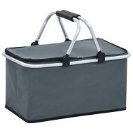 Detailed information about the product Foldable Cool Bag Grey 46x27x23 Cm Aluminium