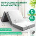 Foldable Foam Mattress Cot Trifold Sofa Bed Extra Thick Sleeping Floor Mat Portable Camping Travel Cushion Bamboo Cover. Available at Crazy Sales for $129.97