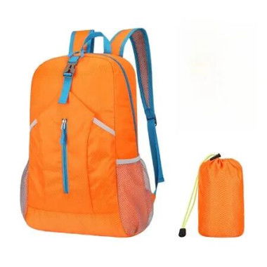 Foldable Hiking Backpack,Packable Ultra Lightweight Hiking Backpack,For Men Women Travel Camping Outdoor Backpack Color Orange