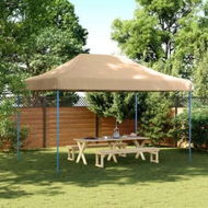 Detailed information about the product Foldable Party Tent Pop-Up Beige 440x292x315 cm