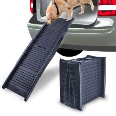 Foldable Pet Ramp Anti-Slip Dog Ladder Stair Step For Car SUV Truck