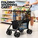 Foldable Shopping Cart Trolley Mobile Personal Collapsible Grocery Utility Tote Bag Basket Portable Folding Rolling Travel Granny Market Wheels 2 Tier. Available at Crazy Sales for $109.95