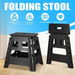 Foldable Step Stool with Handle Footstool Plastic Childrens Chair Portable Helper Kitchen Potty Bathroom Black. Available at Crazy Sales for $9.88