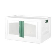 Detailed information about the product Foldable Storage Box Stackable Container Green