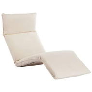 Detailed information about the product Foldable Sunlounger Oxford Fabric Cream White