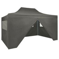 Detailed information about the product Foldable Tent Pop-Up With 4 Side Walls 3x4.5m Anthracite.