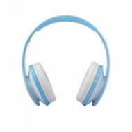 Detailed information about the product Foldable Wireless Bluetooth Stereo Headset Handsfree Headphones Mic For IPhone IPad PC White And Blue