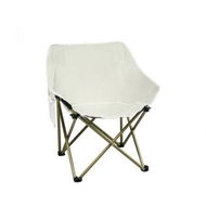 Detailed information about the product Folding Camping Moon Chair Lightweight Beige