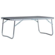 Detailed information about the product Folding Camping Table Grey Aluminium 60x40 Cm